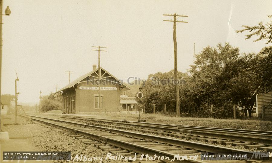 Postcard: Boston & Albany Railroad Station, North Wilbraham, Massachusetts